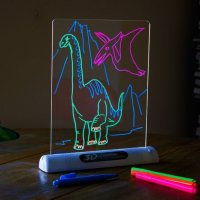 3D Дъска за Рисуване с LED Лампа, Очила и Флумастри, снимка 2 - Рисуване и оцветяване - 21931904