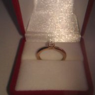 златен пръстен с диамант, снимка 2 - Пръстени - 14311367