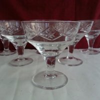 кристални чаши за вино  шампанско мелби кремове, снимка 2 - Сервизи - 20115696