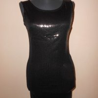 Черна рокля с пайети за парти марка H&M Divided размер S, снимка 11 - Рокли - 20395686