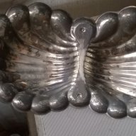 посребрена метална купа за ядки, снимка 4 - Антикварни и старинни предмети - 16776684