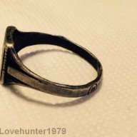 Германски сребърен пръстен на SS, снимка 3 - Антикварни и старинни предмети - 10429043