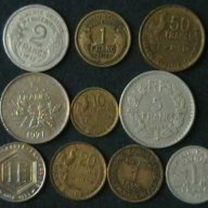 лот 10 монети, Франция, снимка 1 - Нумизматика и бонистика - 8391626