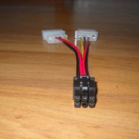 5.Захранващ кабел за видеокарта Два MOLEX към един 6 PIN конектор НОВ, снимка 2 - Кабели и адаптери - 9216602