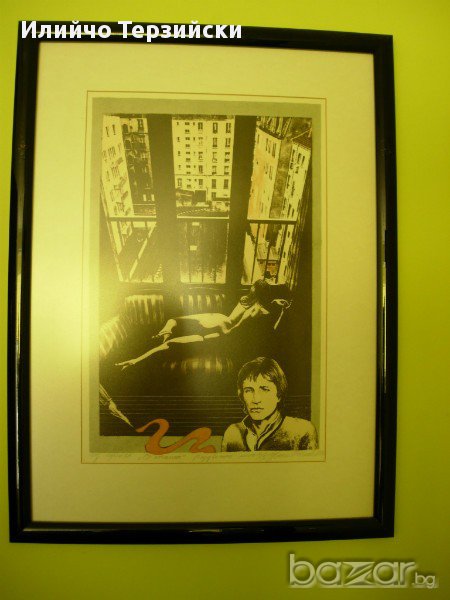  литография в рамка, снимка 1