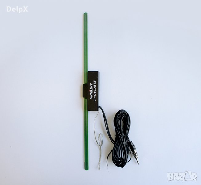 Автомобилна антена AM/FM вътрешна с усилвател за монтаж на стъкло, снимка 1