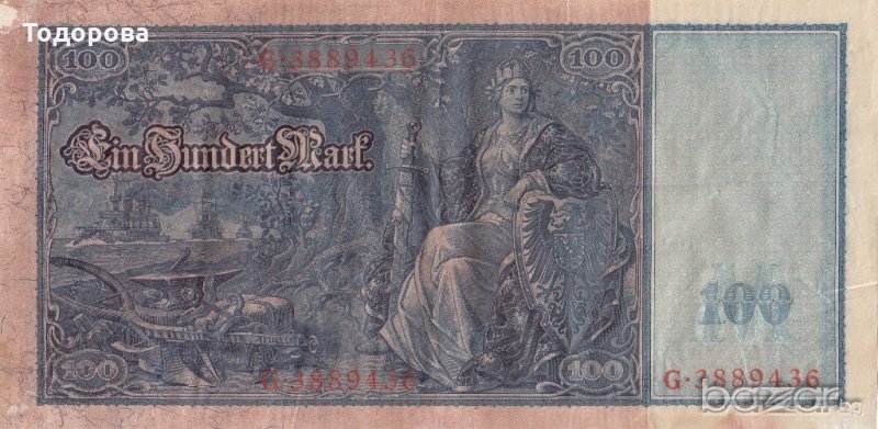 100 райх марки 1910 година, снимка 1