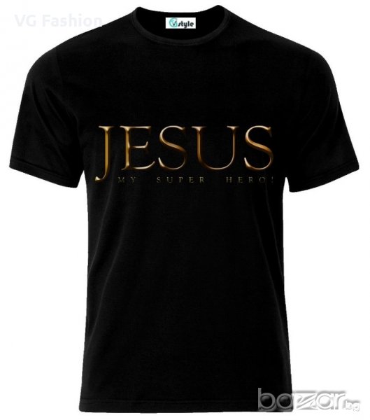 Мъжка тениска Jesus Is My Super Hero Jesus Christ Christianity T-Shirt, снимка 1