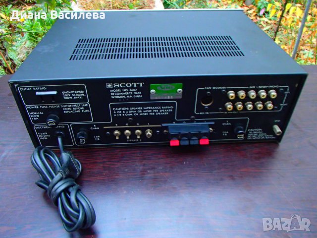 Scott A 407 усилвател, снимка 7 - Ресийвъри, усилватели, смесителни пултове - 23338339