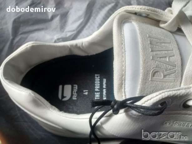 Нови бели кожени спортни обувки G Star Thec, оригинал  , снимка 5 - Маратонки - 17312043