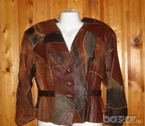 Бутиково,кожено дамско сако, L  , снимка 4 - Сака - 18305844