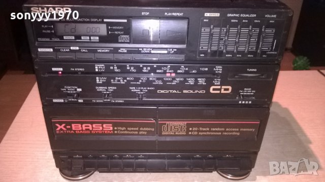 sharp gx-cd60h cd/deck/tuner/amplifier/aux-внос швеицария, снимка 4 - Ресийвъри, усилватели, смесителни пултове - 23119959