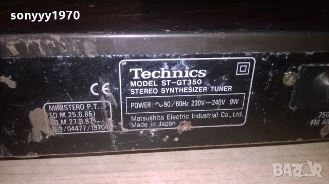 technics st-gt350 tuner-made in japan-внос швеицария, снимка 14 - Ресийвъри, усилватели, смесителни пултове - 26107276