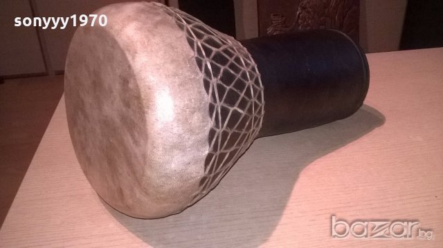 Тарамбука-ръчна изработка-с оплетка-38х25см-внос англия, снимка 13 - Ударни инструменти - 18643739