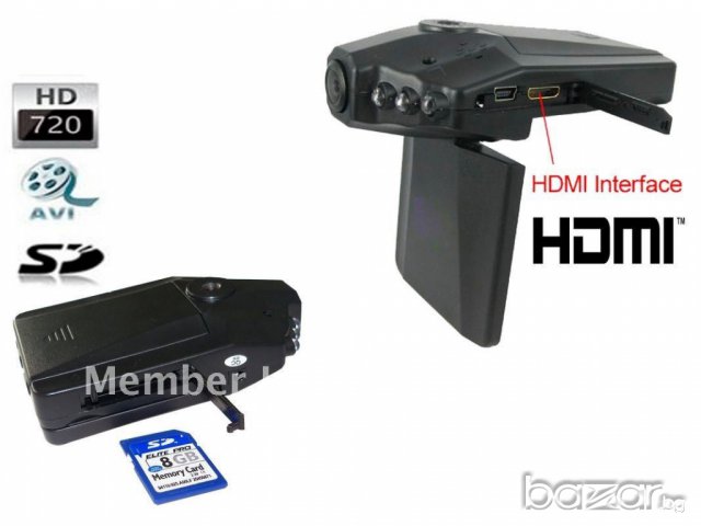 HD 1280x960 DVR регистратор, черна кутия за автомобили, снимка 3 - Аксесоари и консумативи - 10599471