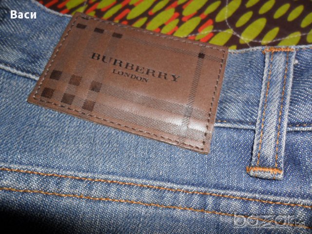 100 % Men's Burberry Jeans 30 Regular оригинални мъжки дънки + подарък маркова риза, снимка 17 - Дънки - 11674828