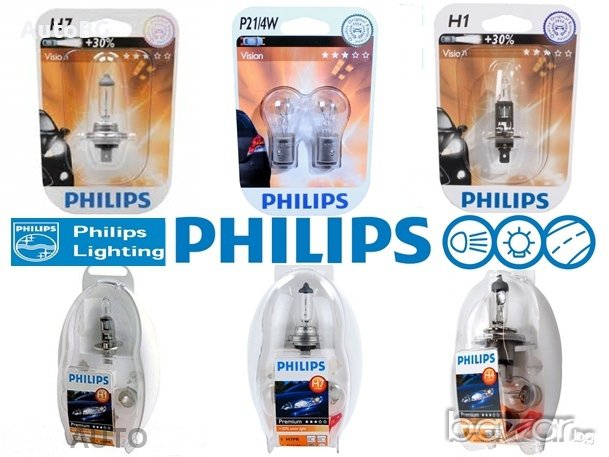 Авто лампи Philips от 2.20лв. до 12.90лв.