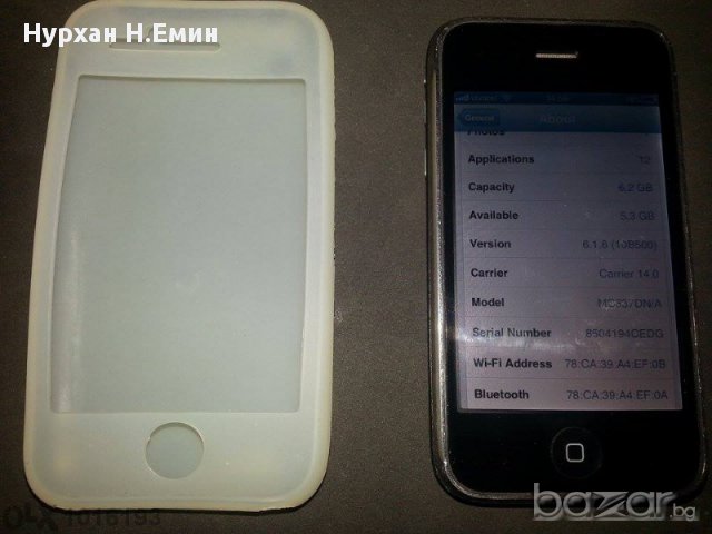 Iphone 3gs 8GB Black-фабрично отключен-батер, снимка 1 - Apple iPhone - 11202678