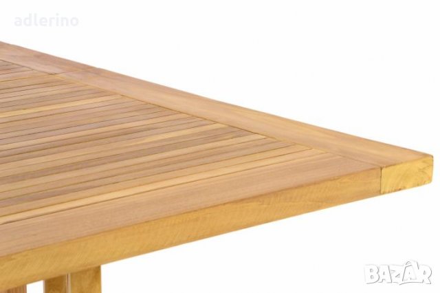 Супер практична дървена сгъваема маса, сгъваема маса за тераса 130х65 см, тик, снимка 4 - Градински мебели, декорация  - 25059058