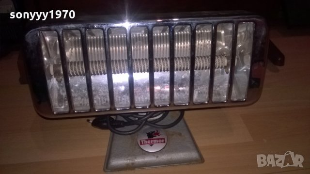 thermor made in france-ретро иноксова печка-31х22х14см, снимка 2 - Антикварни и старинни предмети - 23923390