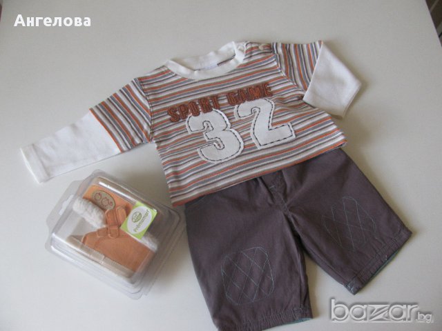 Нова блузка и панталонки 0-3месеца, снимка 7 - Комплекти за бебе - 11905311