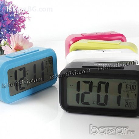 Електронен LED часовник с аларма - код 1019, снимка 1 - Други - 13594514