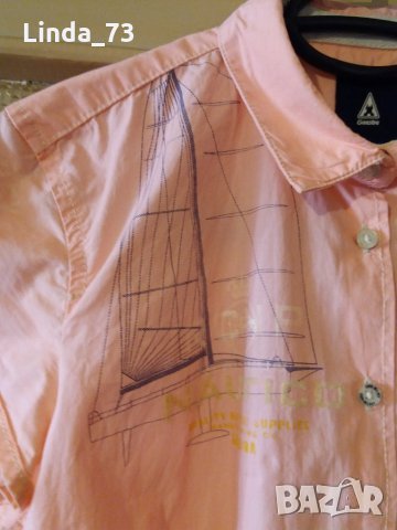 Дам.риза-"GAASTRA"-/памук/,цвят-праскова. Закупена от Италия., снимка 7 - Ризи - 22994473