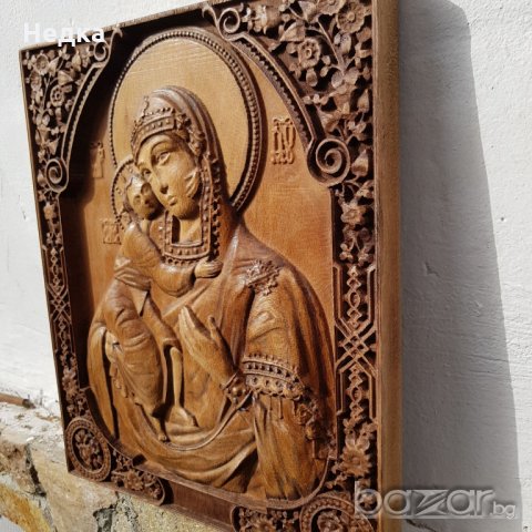 Дърворезба, Икони ИСУС ХРИСТОС или Богородица , снимка 2 - Икони - 21416135