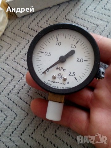 Стар манометър #2, снимка 2 - Антикварни и старинни предмети - 25509304