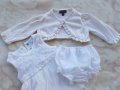 Лот 0-3 месеца рокля болеро и гащички, снимка 9