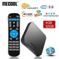 Mecool KM9 Android9 4K 3D V9 5G WiFi 4GB RAM TV Box BT4.1 Mali G31 S905X2 ARM Cortex A53 Медиа Плеър