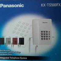 Стационарен телефон Panasonic KX-TS500 - бял, снимка 1 - Стационарни телефони и факсове - 24933894