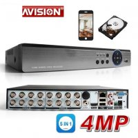 6-в-1 Мултихибриден 16 Канален 4M-N Hexaplex XVR DVR за AHD CVI TVI XVI IP CVBS 4MPx 3MPx 2MP Камери, снимка 1 - Комплекти за видеонаблюдение - 21651698