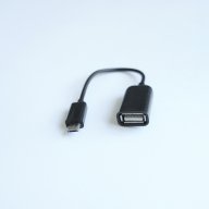 OTG кабел за захранване USB-А(ж)/MICRO USB(м) 0,1m, снимка 1 - Захранвания и кутии - 17442438
