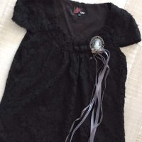Къса черна рокля,р-р S, снимка 3 - Рокли - 23863052