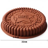 Cookie Голяма бисквита силиконова форма за десерти кекс сладкиш торта силиконов молд, снимка 1 - Форми - 25095680
