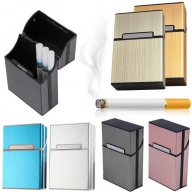 Кутия табакера за цигари за 80 мм, метална кутия с магнитен капак, снимка 2 - Табакери - 17213388