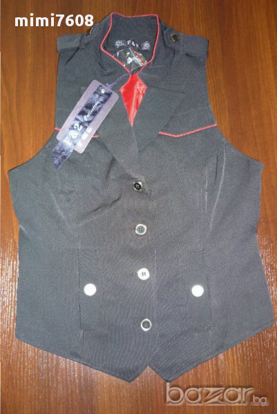 дамско готино черно елече, снимка 1