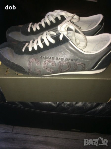 Сиви кожени спортни обувки G Star Zone Locator Lthr, оригинал , снимка 1