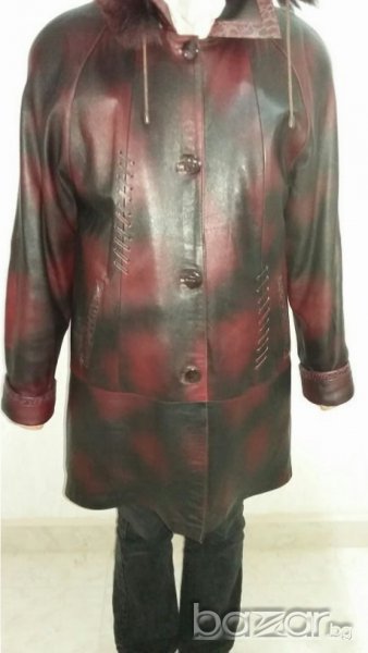 Кожено палто дамско, снимка 1