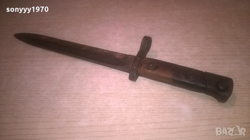 стар военен нож-антика-32см-внос швеицария, снимка 1