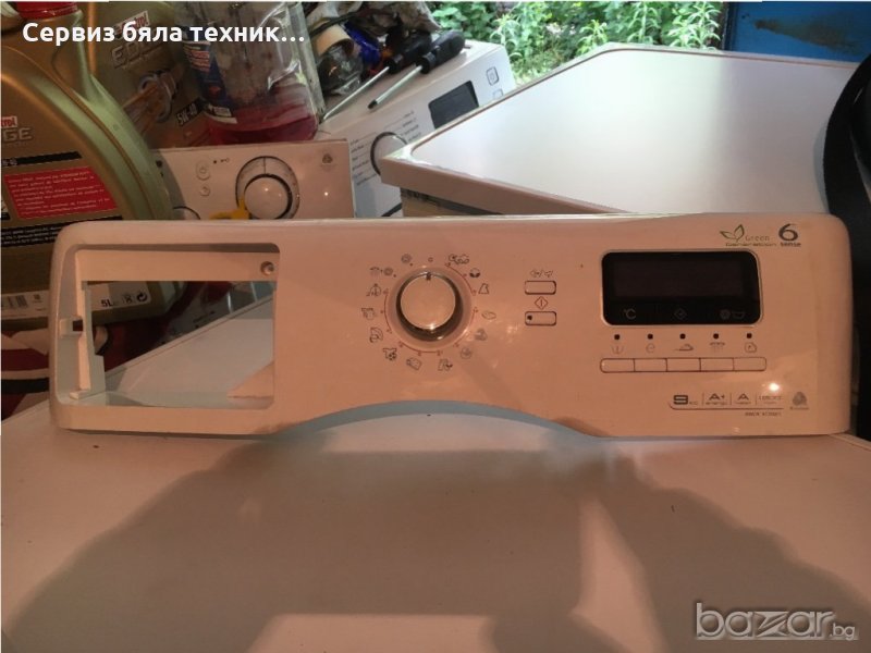 Продавам отлична управляваща платка с предният панел за автоматична пералня Whirlpool AWO 6 Sense 91, снимка 1