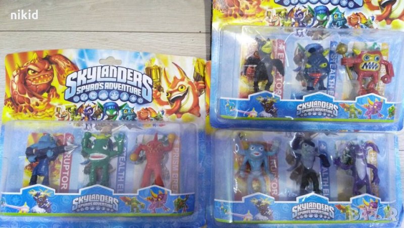 3 бр Skylanders Скайландерс пластмасови  фигурки PVC за игра и украса торта декор, снимка 1