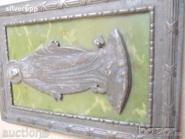 Стара настолна икона, снимка 2 - Антикварни и старинни предмети - 16955584