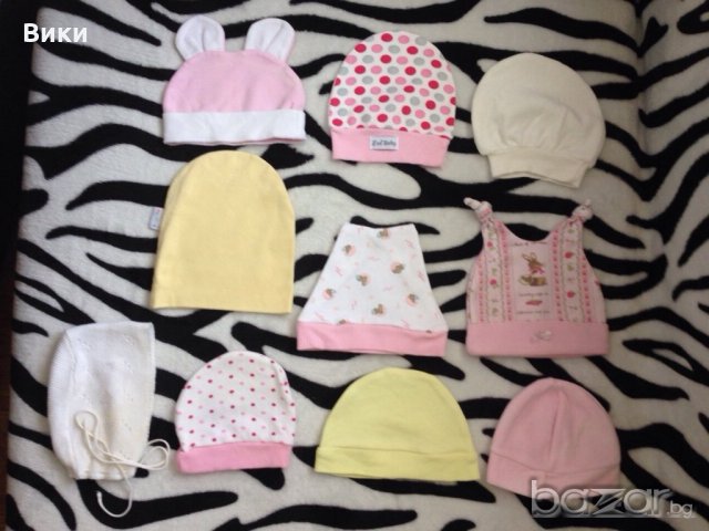 бебешки шапки, снимка 2 - Шапки, шалове и ръкавици - 19785105
