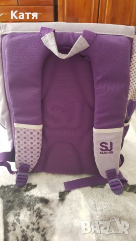 SJ Gang, лилава ученическа раница с ортопедичен гръб, снимка 7 - Кенгура и ранички - 23727609