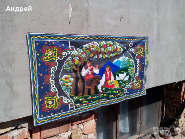 Старинен ковьор,покривка за стена #74, снимка 3 - Антикварни и старинни предмети - 24813753