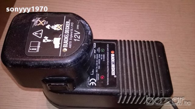 Blаck & decker-зарядно+батерия-комплект-не зарежда-внос англия, снимка 3 - Други инструменти - 15281811