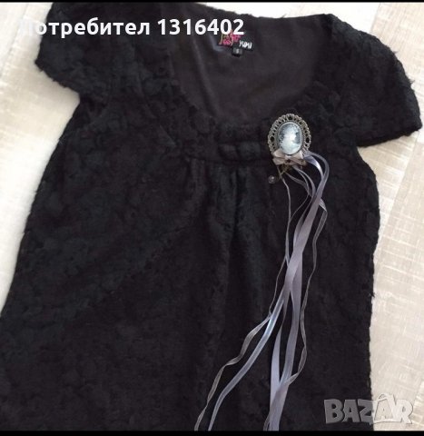 Къса черна рокля,р-р S, снимка 3 - Рокли - 23863052