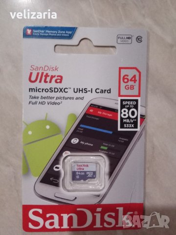 Карта памет SanDiski 64gb, снимка 1